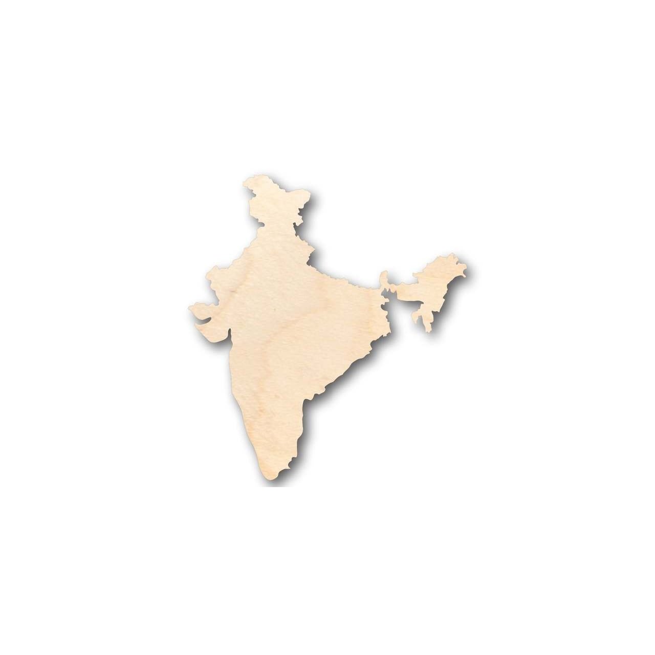 Unfinished Wood India Shape - Country - Craft - up to 46" DIY