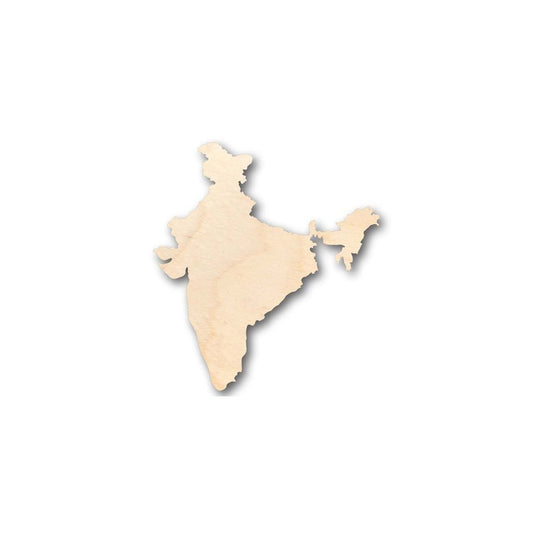 Unfinished Wood India Shape - Country - Craft - up to 46" DIY