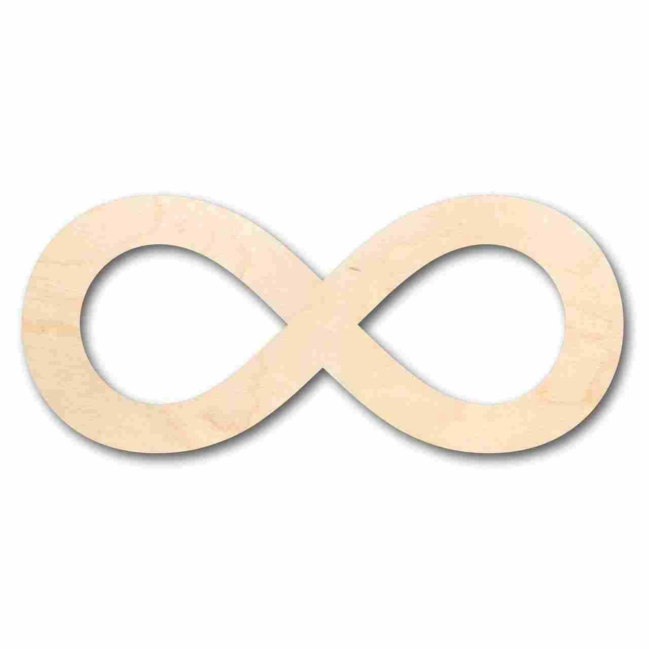 Unfinished Wood Infinity Symbol - Craft - up to 46" DIY