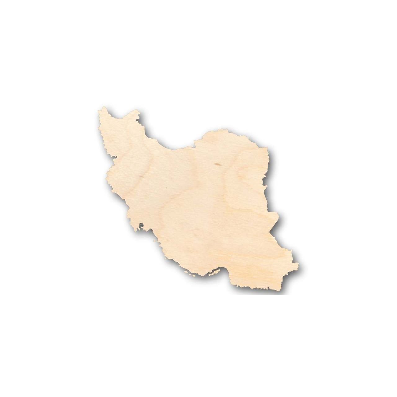 Unfinished Wood Iran Shape - Country - Craft - up to 46" DIY