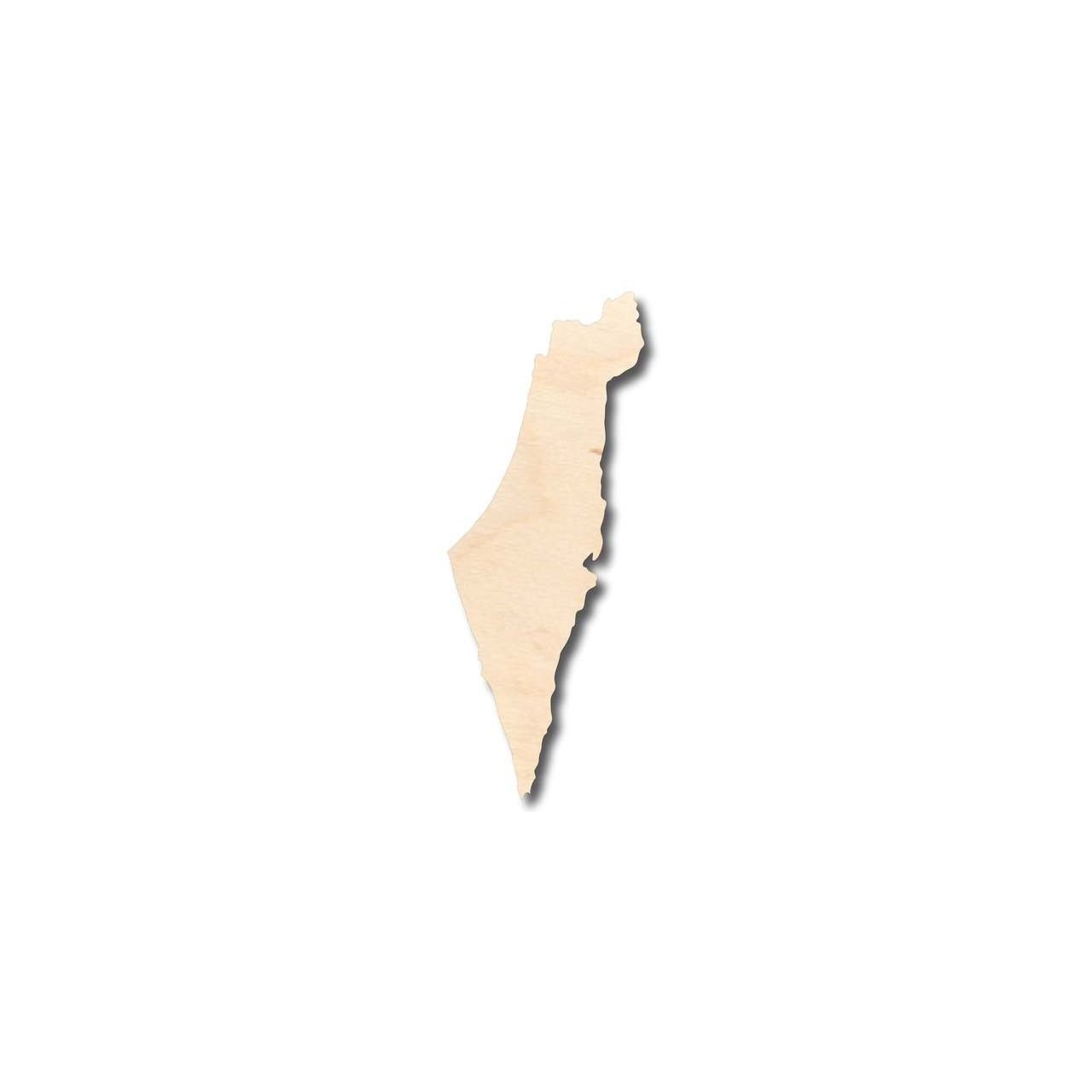 Unfinished Wood Israel Shape - Country - Craft - up to 46" DIY