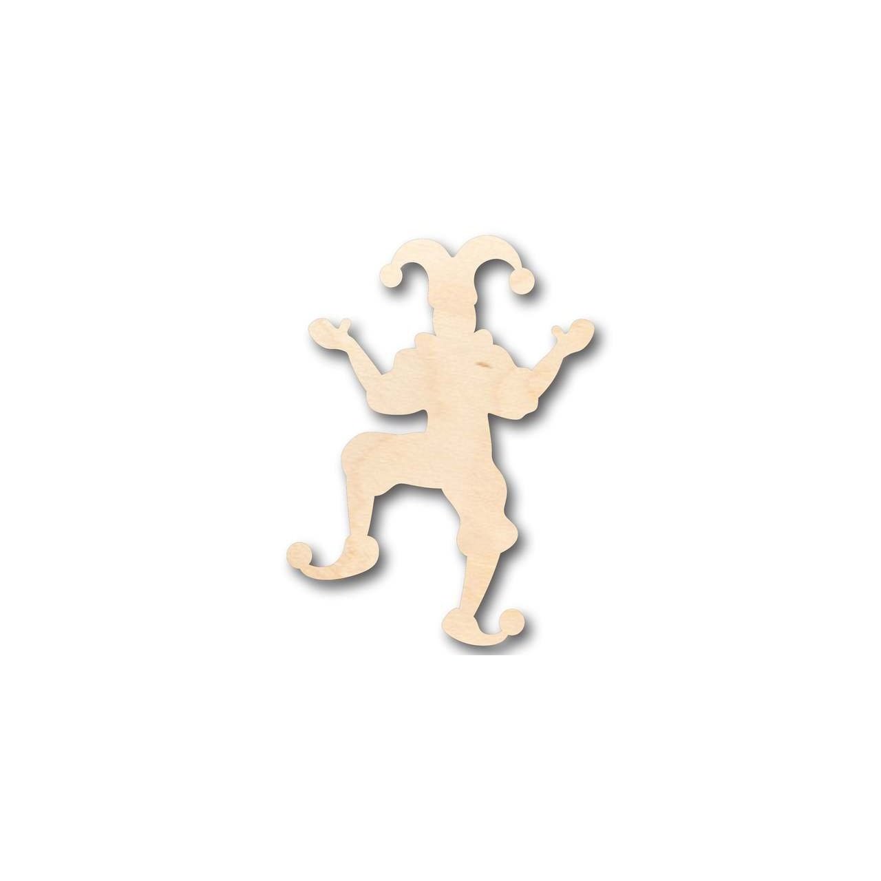 Unfinished Wood Jester Shape - Joker - Craft - up to 46" DIY