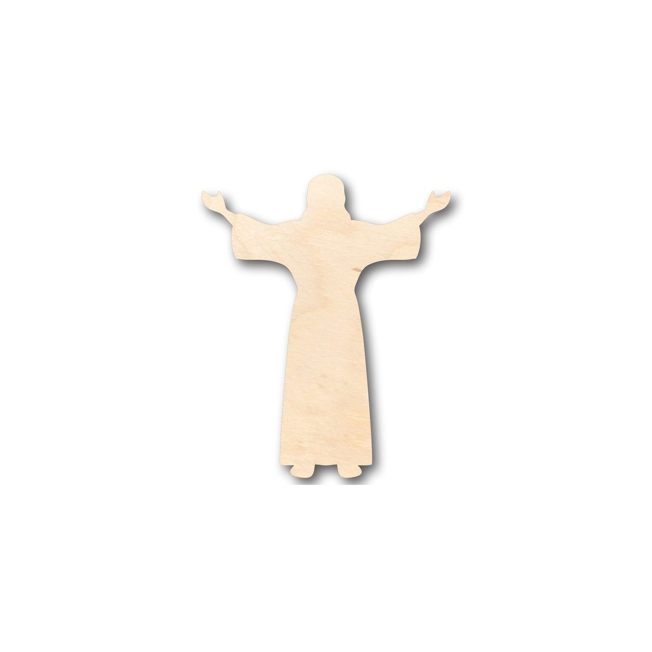 Unfinished Wood Jesus Preaching Shape - Easter - Christian - Craft - up to 46" DIY