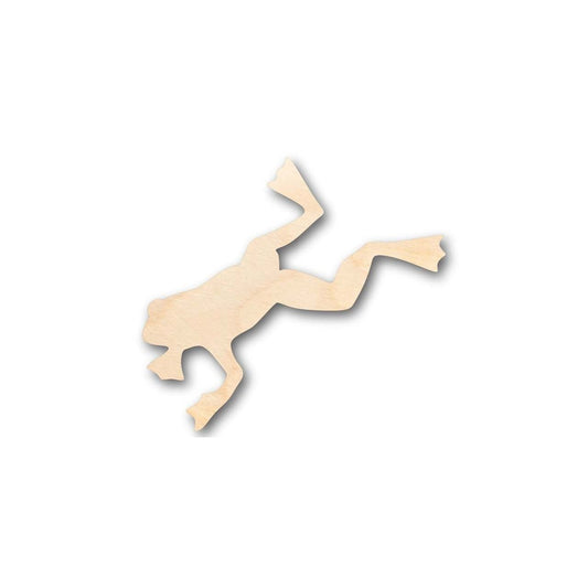Unfinished Wood Jumping Frog Shape - Animal - Craft - up to 46" DIY