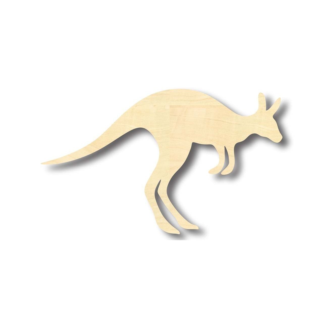 Unfinished Wood Kangaroo Shape - Animal - Craft - up to 46" DIY
