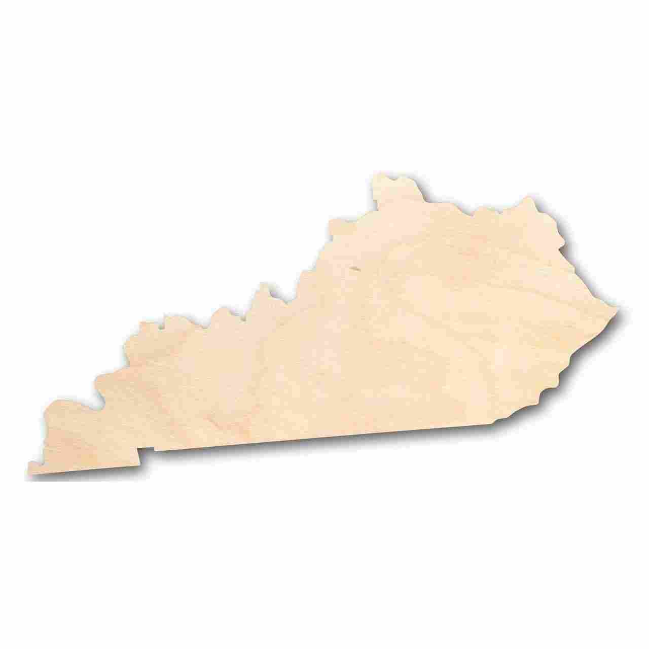 Unfinished Wood Kentucky Shape - State - Craft - up to 46" DIY