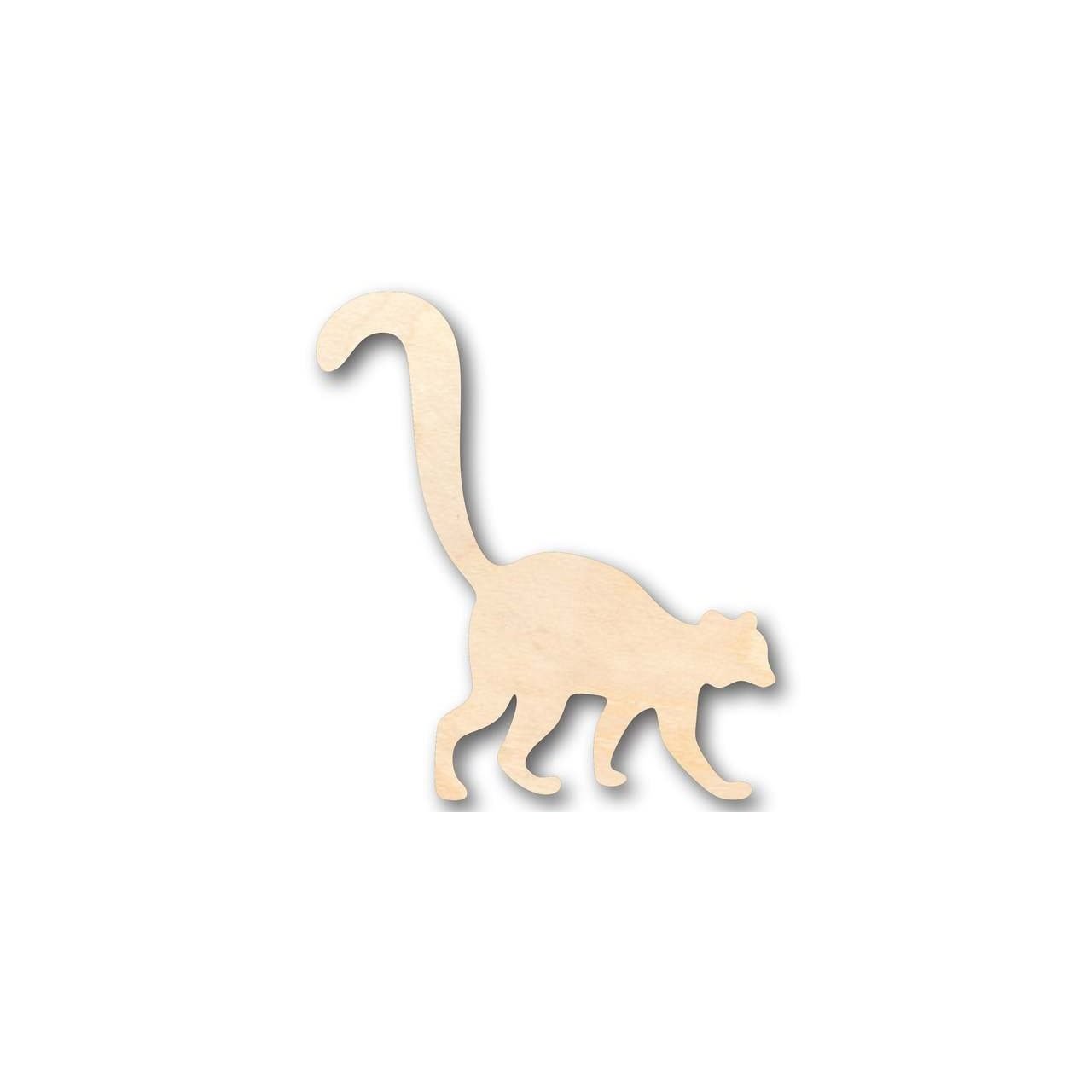 Unfinished Wood Lemur Shape - Animal - Craft - up to 46" DIY