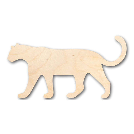Unfinished Wood Leopard Shape - Animal - Wildlife - Craft - up to 46" DIY