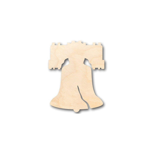 Unfinished Wood Liberty Bell Shape - Patriotic - 4th of July - Craft - up to 46" DIY