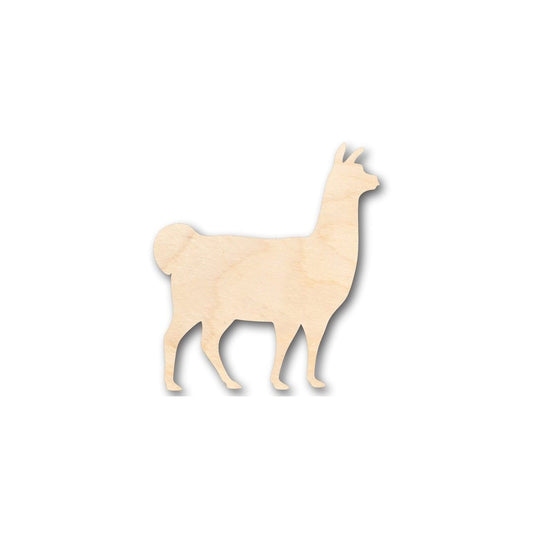 Unfinished Wood Llama Shape - Farm Animal - Craft - up to 46" DIY