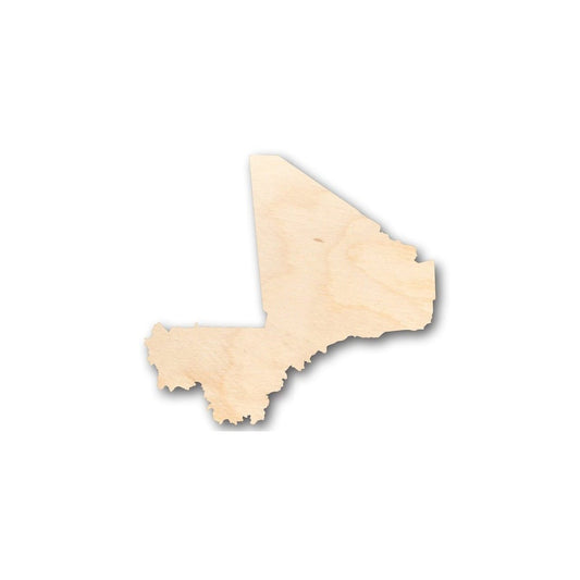 Unfinished Wood Mali Shape - Country - Craft - up to 46" DIY