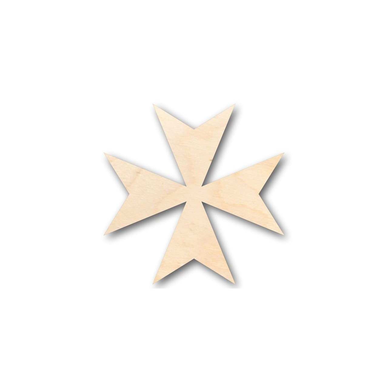 Unfinished Wood Maltese Cross Shape - Malta - Craft up to 46" DIY
