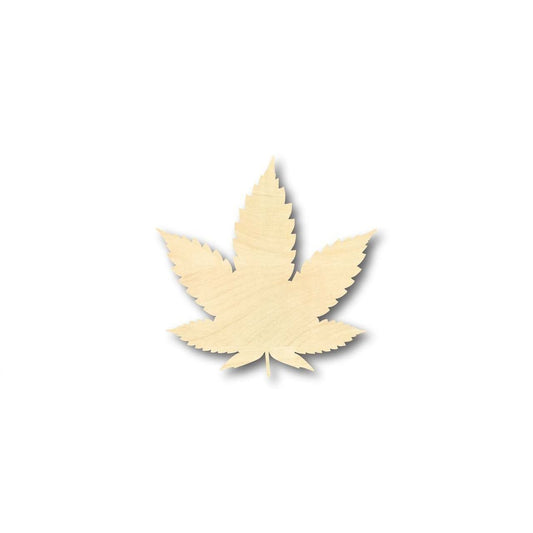 Unfinished Wood Marijuana Leaf Shape - Cannabis - Pot - Leaves - Craft - up to 46" DIY