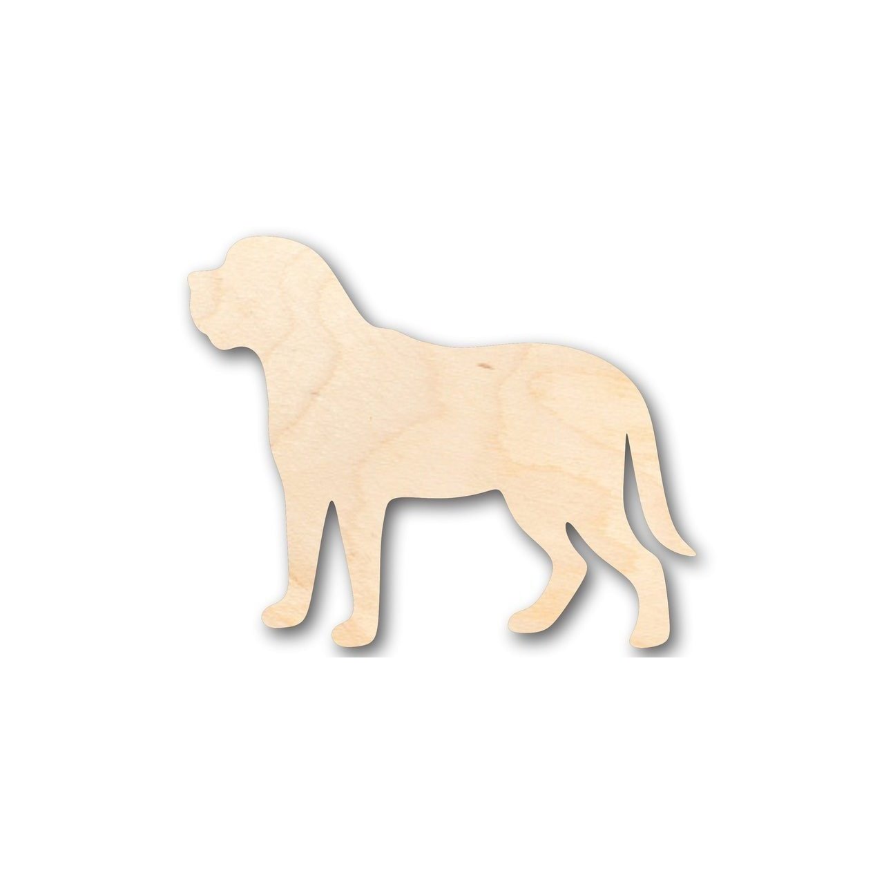 Unfinished Wood Mastiff Dog Shape - Animal - Pet - Craft - up to 46" DIY