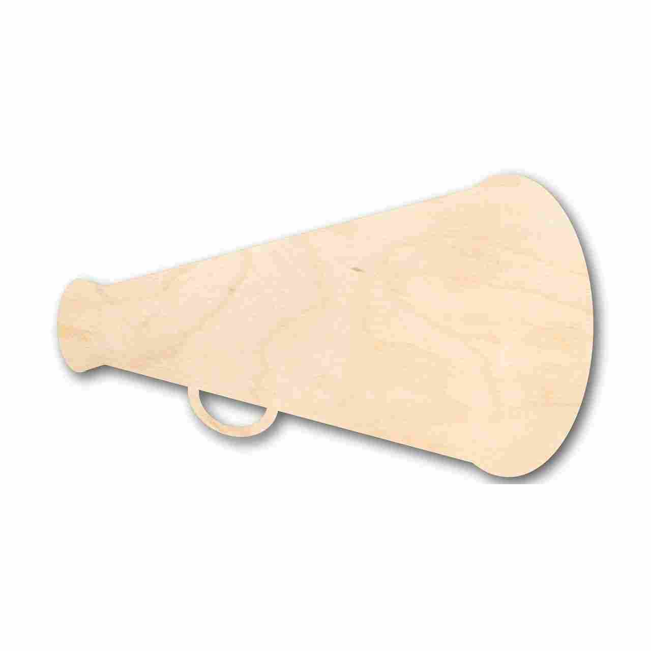 Unfinished Wood Megaphone Shape - Cheerleader - Protest - Craft - up to 46" DIY
