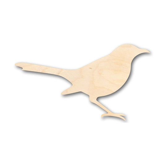 Unfinished Wood Mockingbird Shape - Bird - Wildlife - Craft - up to 46" DIY