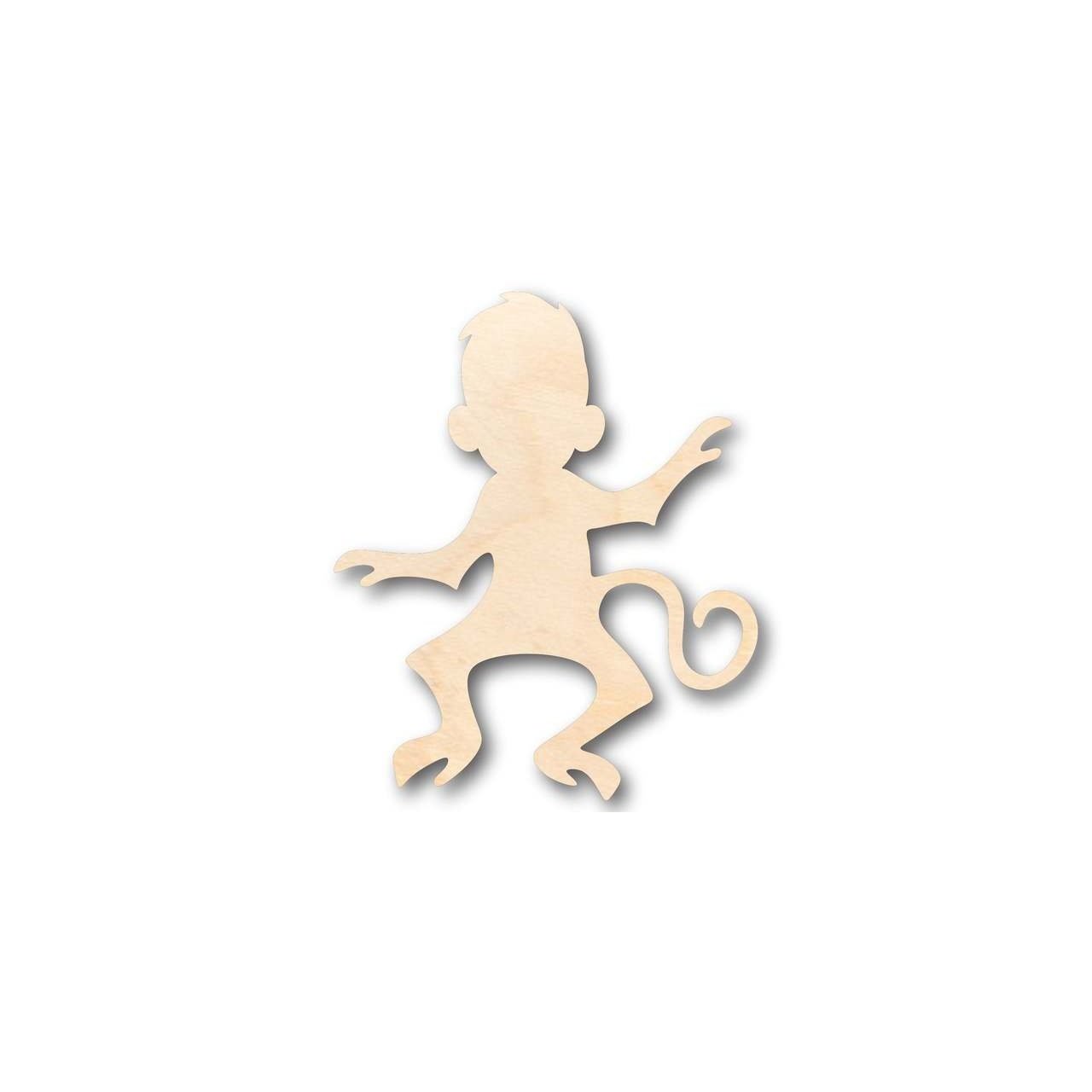 Unfinished Wood Monkey Shape - Animal - Wildlife - Craft - up to 46" DIY