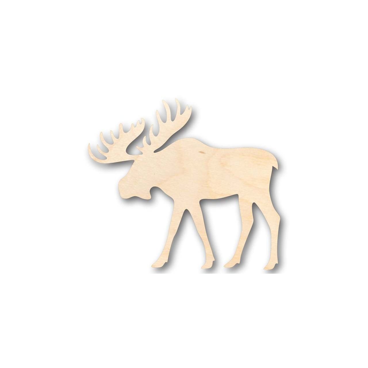 Unfinished Wood Moose Shape - Animal - Craft - up to 46" DIY