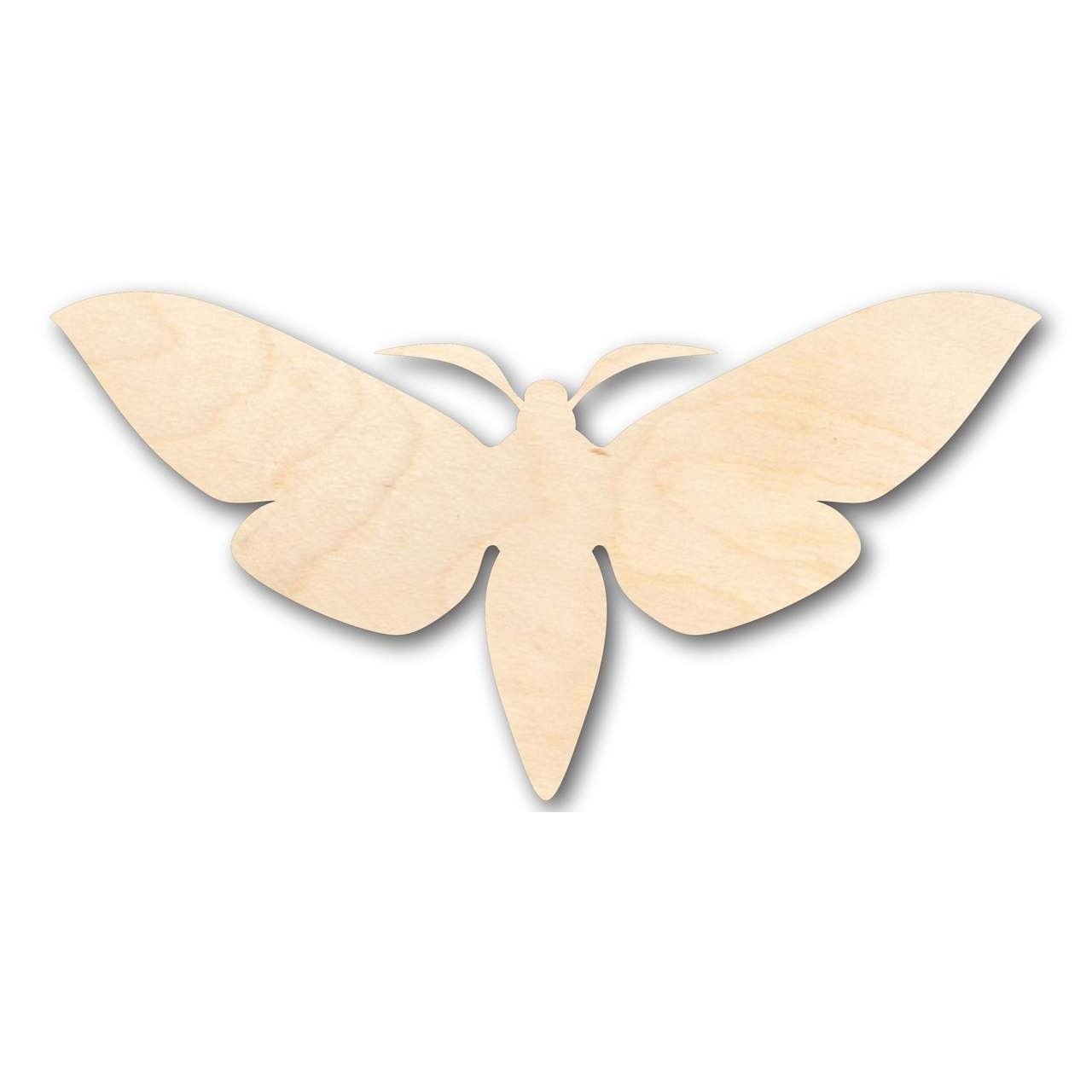 Unfinished Wood Moth Shape - Insect - Craft - up to 46" DIY