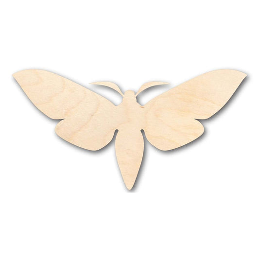 Unfinished Wood Moth Shape - Insect - Craft - up to 46" DIY