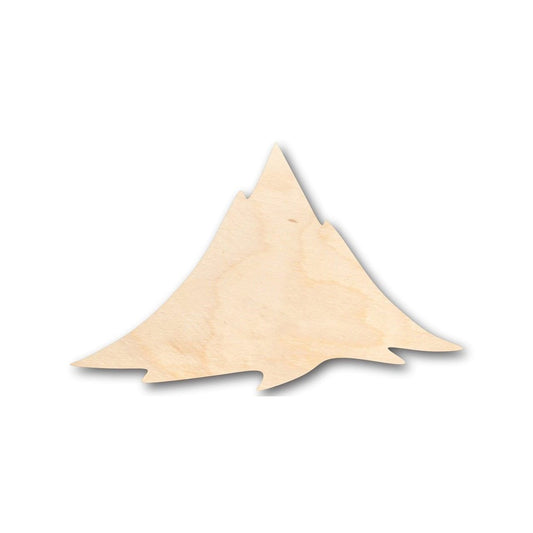 Unfinished Wood Mountain Shape - Nature - Craft - up to 46" DIY