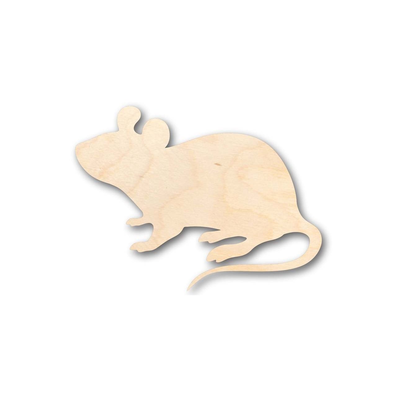 Unfinished Wood Mouse Shape - Animal - Wildlife - Craft - up to 46" DIY
