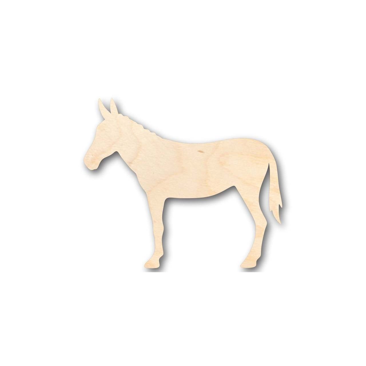 Unfinished Wood Mule Shape - Farm Animal - Craft - up to 46" DIY