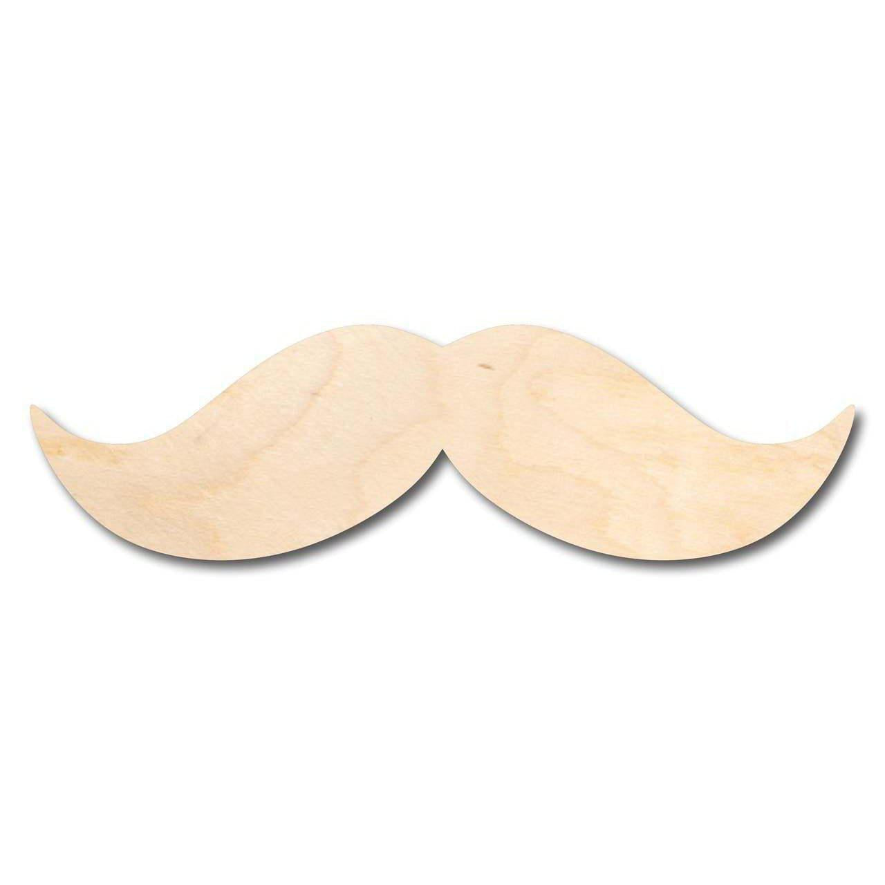 Unfinished Wood Mustache Shape - Craft - up to 46" DIY