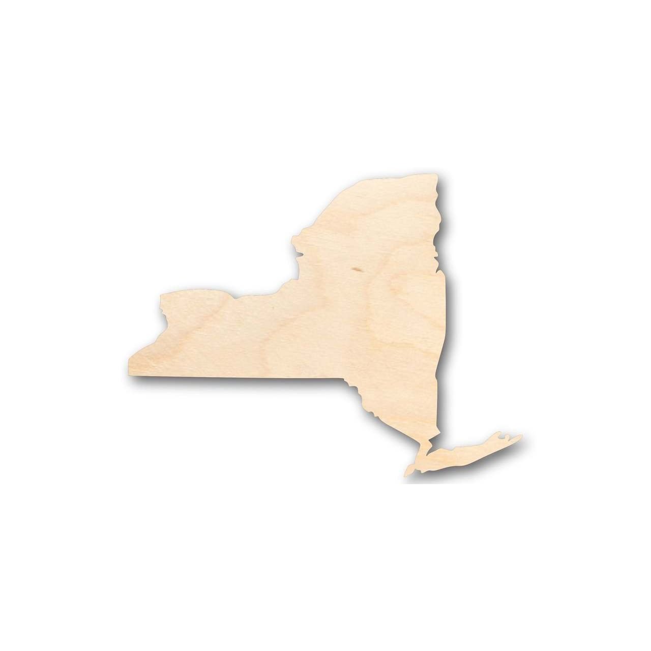 Unfinished Wood New York Shape - State - Craft - up to 46" DIY