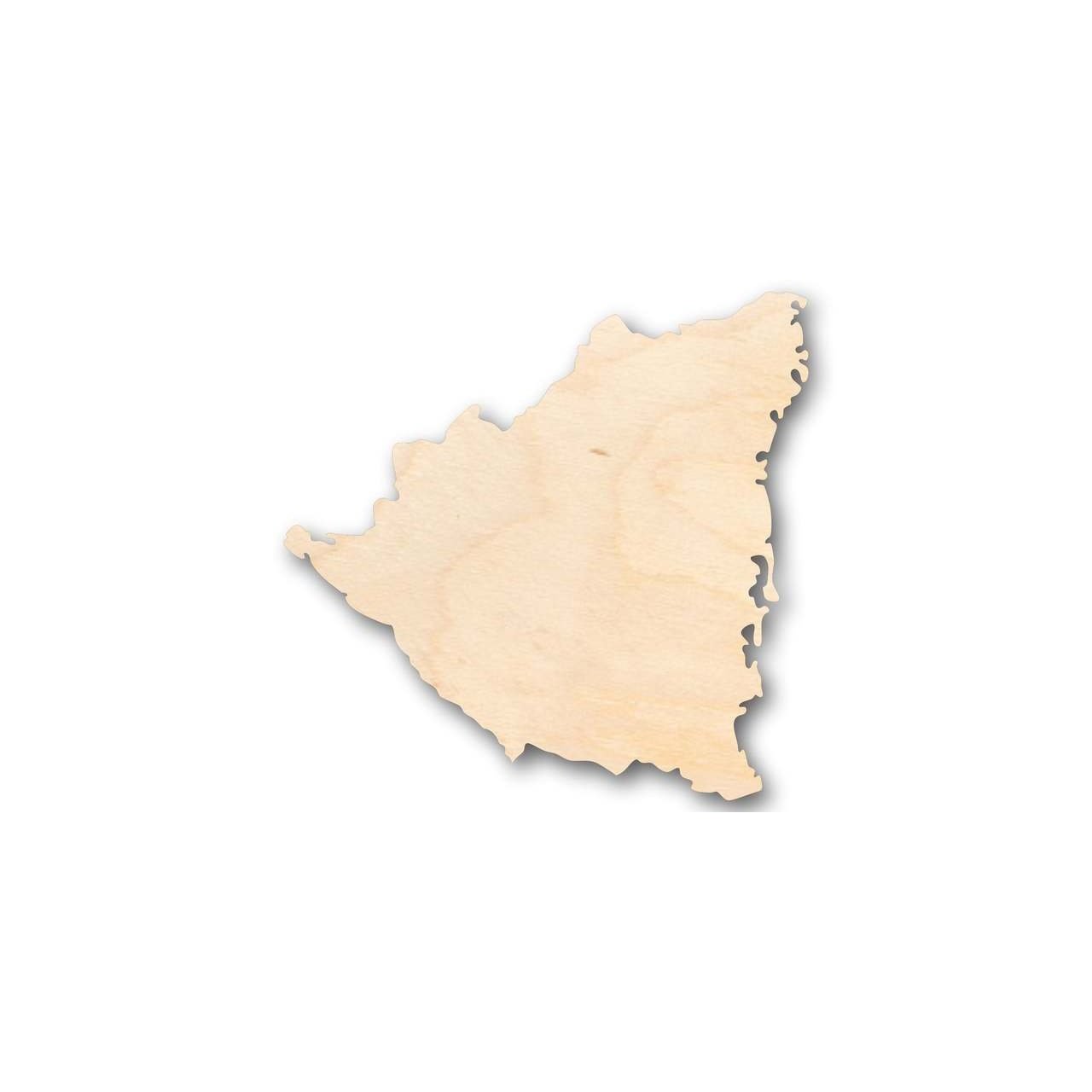 Unfinished Wood Nicaragua Shape - Country - Craft - up to 46" DIY