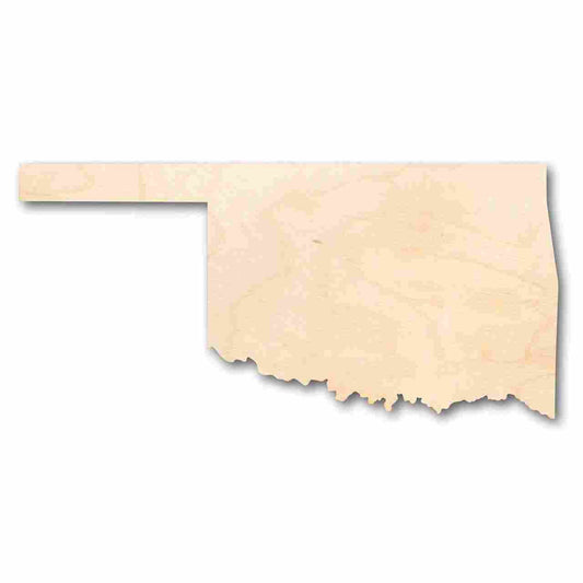 Unfinished Wood Oklahoma Shape - State - Craft - up to 46" DIY