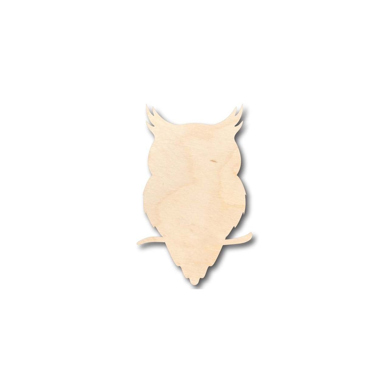 Unfinished Wood Owl Shape - Animal - Wildlife - Craft - up to 46" DIY