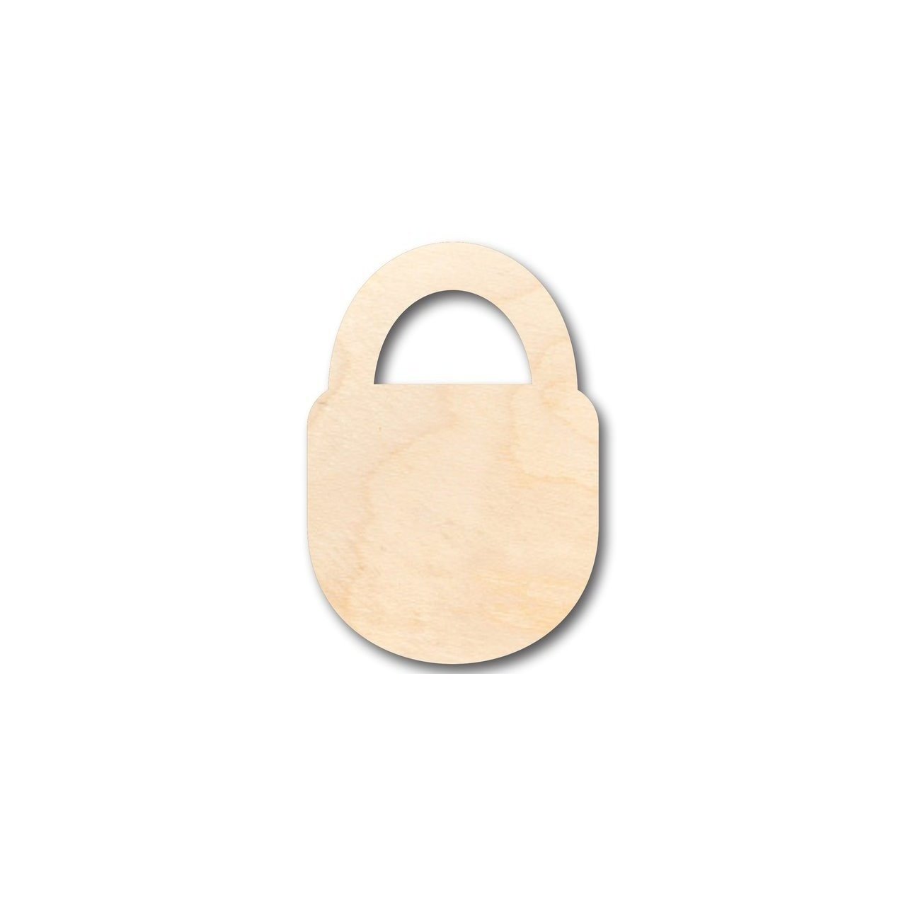 Unfinished Wood Padlock Shape - Craft - up to 46" DIY