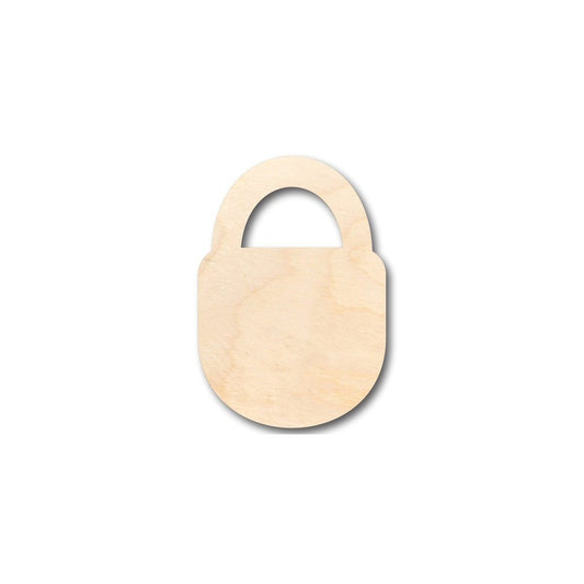 Unfinished Wood Padlock Shape - Craft - up to 46" DIY