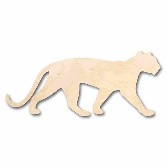 Unfinished Wood Panther Shape - Animal - Wildlife - Craft - up to 46" DIY