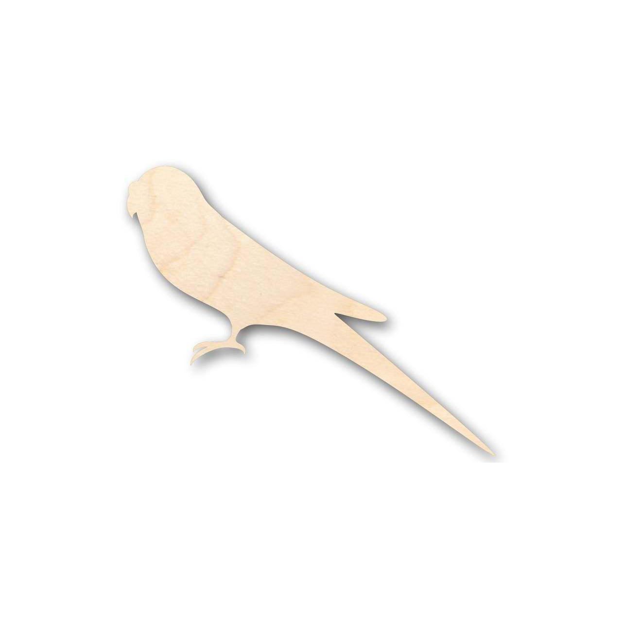 Unfinished Wood Parakeet Shape - Animal - Wildlife - Pet - Craft - up to 46" DIY