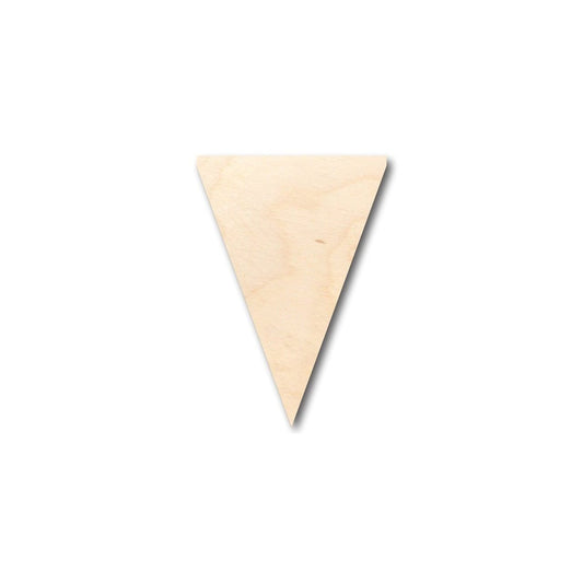 Unfinished Wood Pennant Shape - School - Sports - Craft - up to 46" DIY