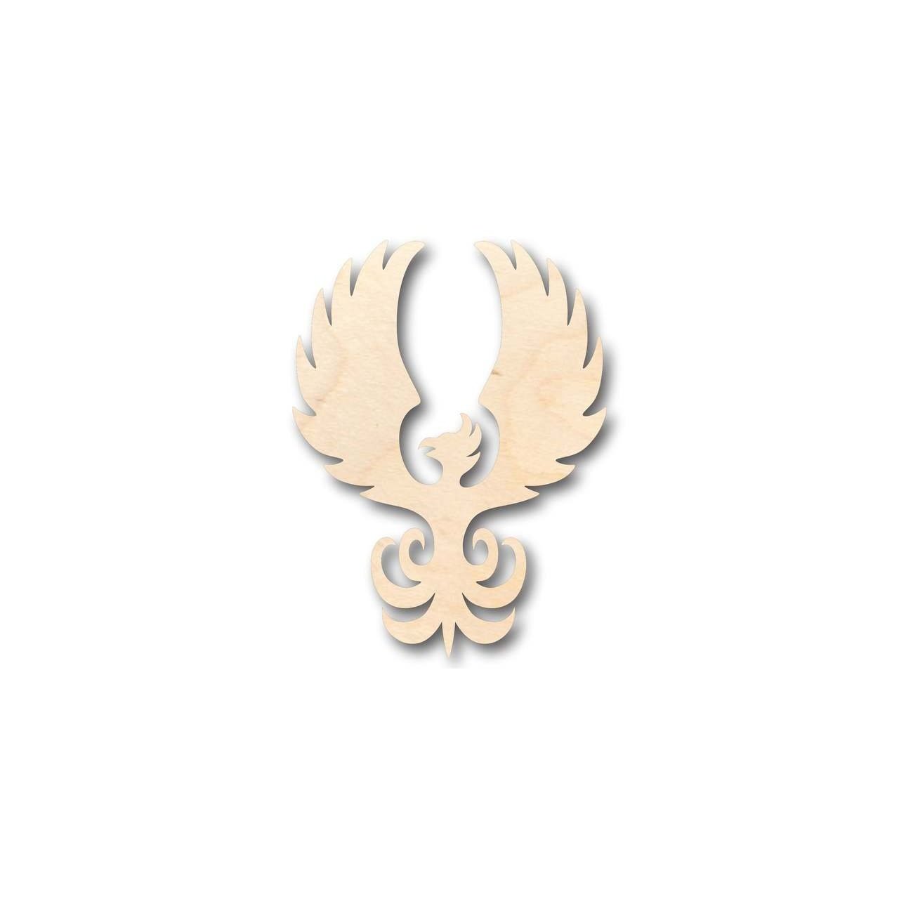 Unfinished Wood Phoenix Shape - Mythical - Beast - Craft - up to 46" DIY