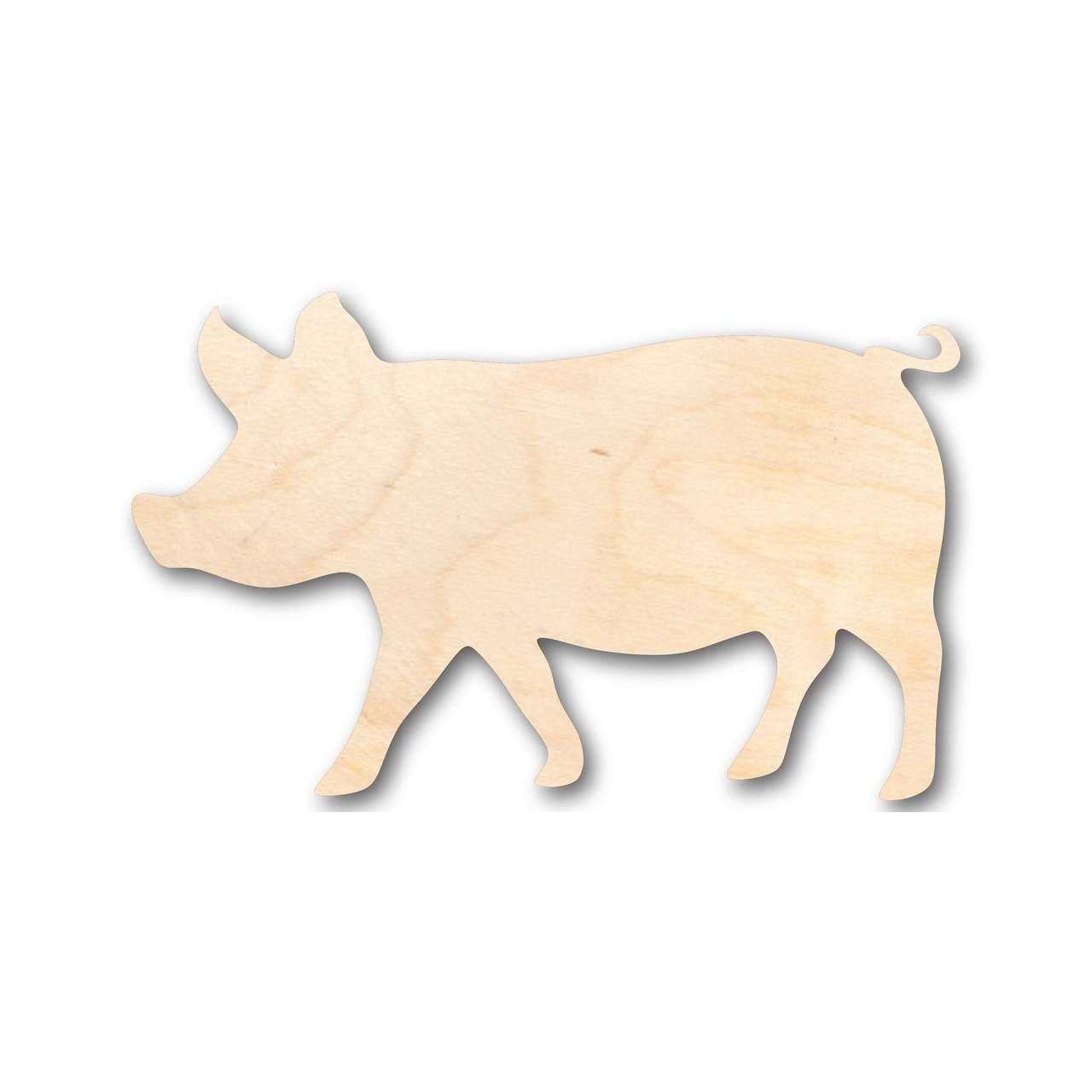 Unfinished Wood Pig Shape - Farm Animal - Craft - up to 46" DIY