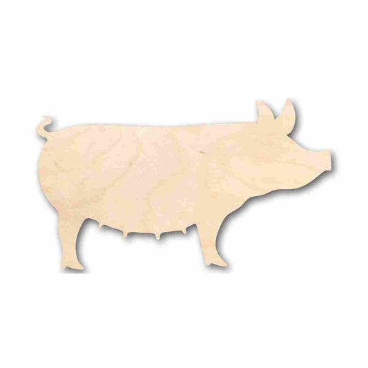Unfinished Wood Pig Sow Shape - Farm Animal - Craft - up to 46" DIY