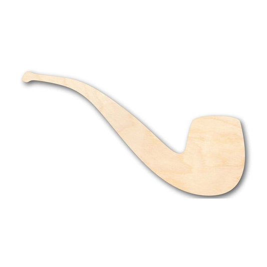 Unfinished Wood Pipe Smoke Shape - Detective - Hobbit - Craft - up to 46" DIY