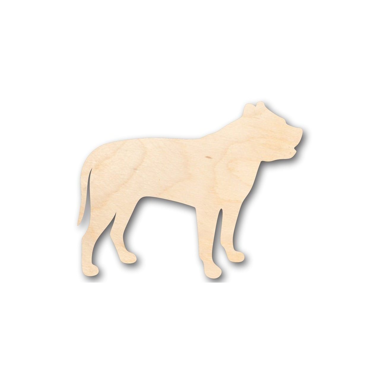 Unfinished Wood Pitbull Dog Shape - Animal - Pet - Craft - up to 46" DIY