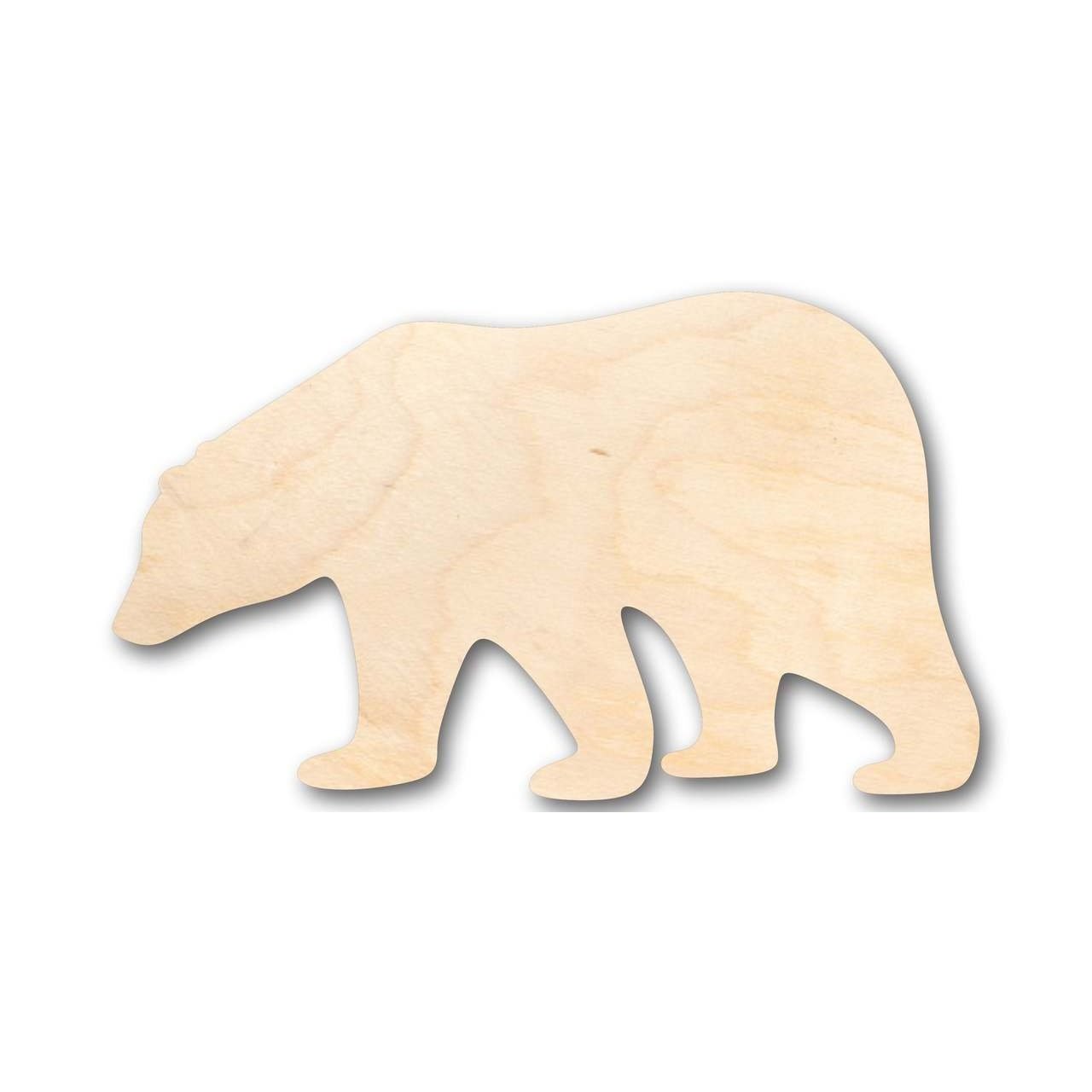 Unfinished Wood Polar Bear Shape - Animal - Craft - up to 46" DIY