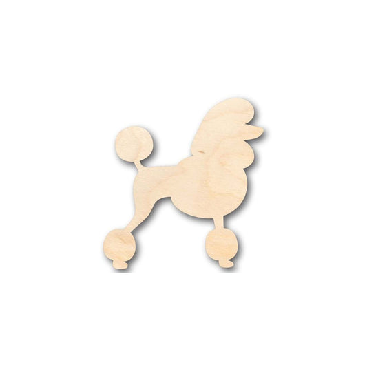 Unfinished Wood Poodle Dog Shape - Animal - Pet - Craft - up to 46" DIY