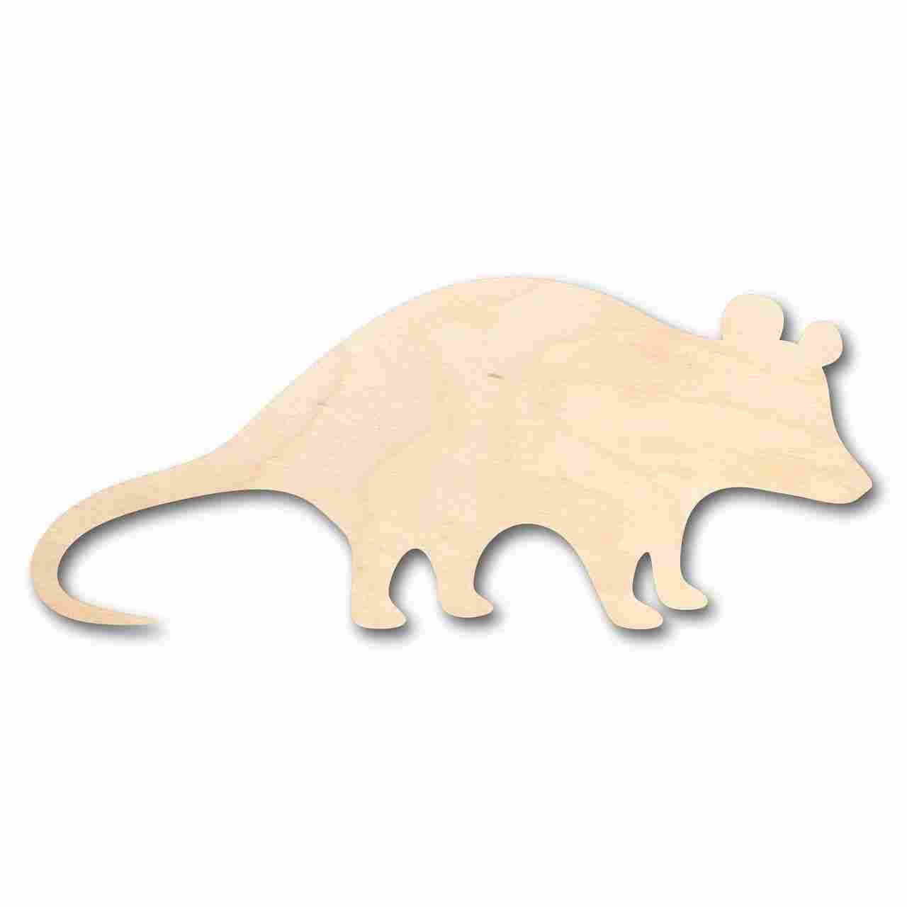 Unfinished Wood Possum Shape - Animal - Wildlife - Craft - up to 46" DIY