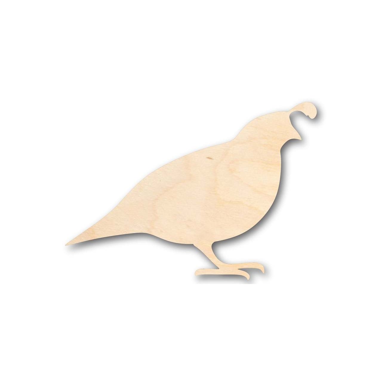 Unfinished Wood Quail Shape - Animal - Wildlife - Hunting - Craft - up to 46" DIY