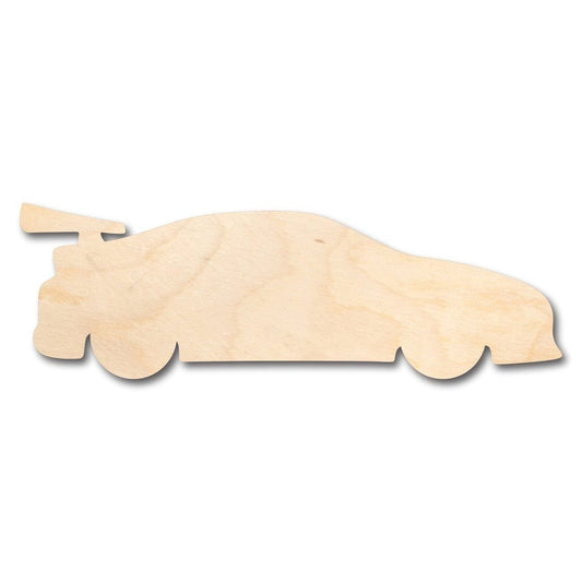 Unfinished Wood Race Car NASCAR Shape - Kid's Room - Craft - up to 46" DIY