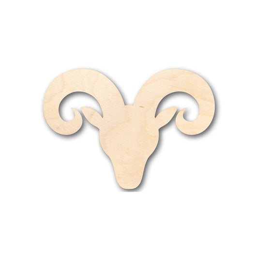 Unfinished Wood Ram Head Sheep Shape - Farm Animal - Craft - up to 46" DIY