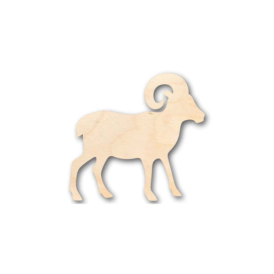 Unfinished Wood Ram Sheep Shape - Farm Animal - Craft - up to 46" DIY