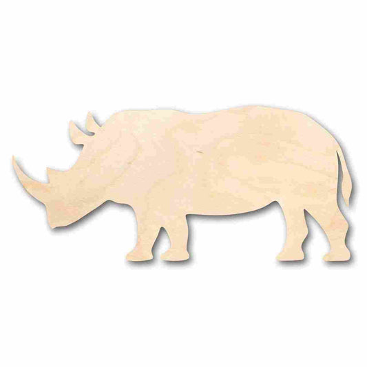 Unfinished Wood Rhinoceros Shape - Animal - Wildlife - Craft - up to 46" DIY